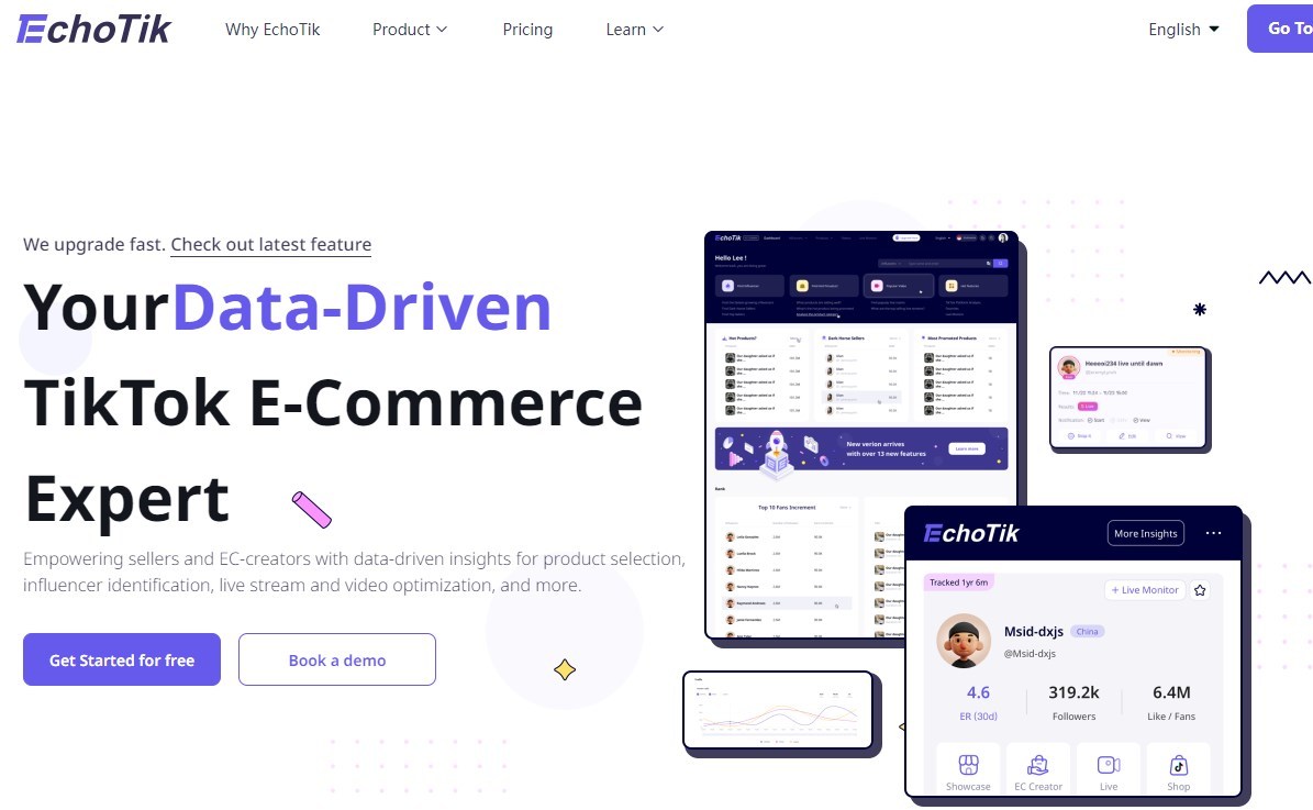 TikTok第三方數據服務企業EchoTik宣布實施收費模式-物流之家