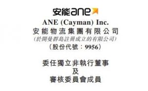 沙莎被委任 安能物流獨立非執行董事及董事會審核委員會成員-物流之家