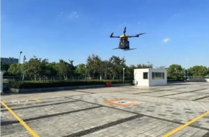 韻達快遞倉前網點首條無人機航線開啟常態化運行-物流之家